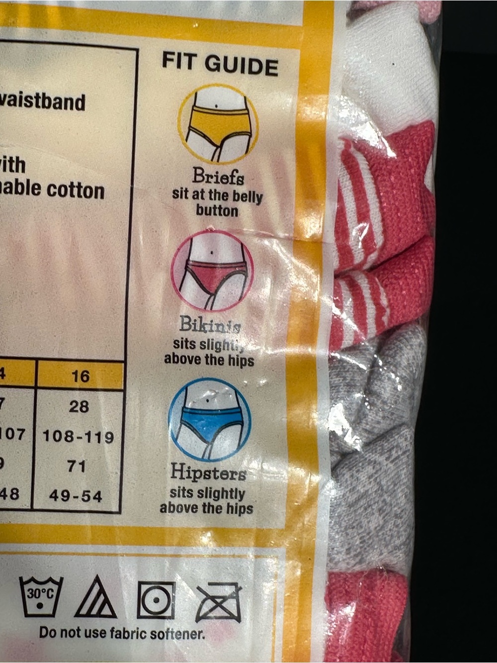 New In Package 14 PK Fruit of the Loom Girls Tag Free Cotton Briefs Size 10 - Picture 8 of 9
